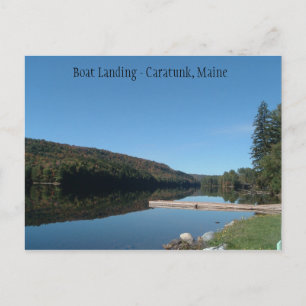 Cartão Postal Caratunk, Maine - Boat Landing no Kennebec