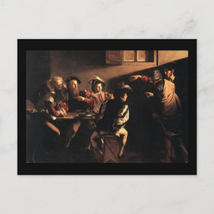 Cartão Postal Caravaggio a chamada de St Matthew