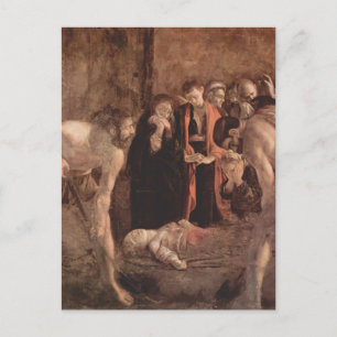 Cartão Postal Caravaggio - Enterramento da Santo Lucy