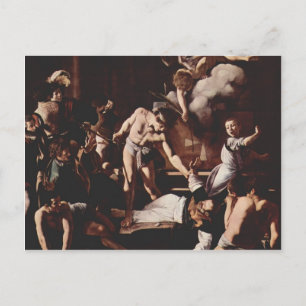 Cartão Postal Caravaggio- Martírio de São Mateus