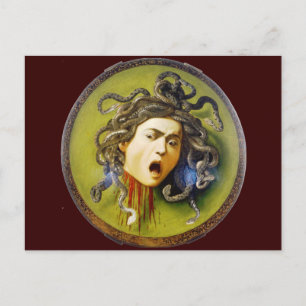 Cartão Postal Caravaggio Medusa Belas Arte
