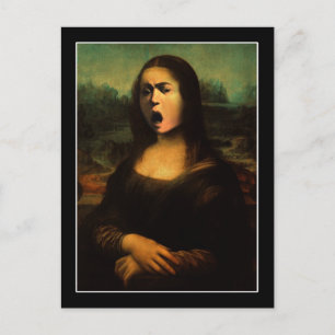 Cartão Postal Caravaggio Medusa Mona Lisa