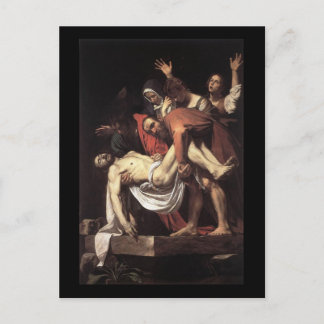 Cartão Postal Caravaggio O Entombamento