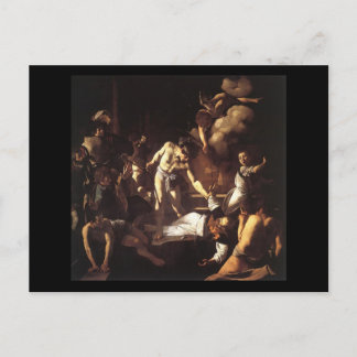 Cartão Postal Caravaggio O Martírio De Mateus Ruas