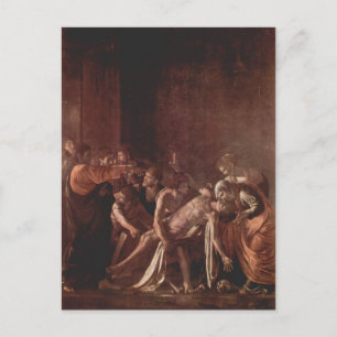 Cartão Postal Caravaggio - Ressurreição de Lázaro