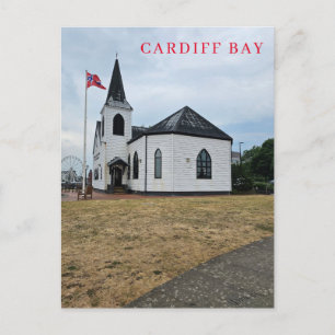 Cartão Postal Carcartão postal da igreja de Cardiff Bay