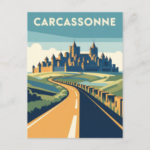 Cartão Postal Carcassonne France Viagem