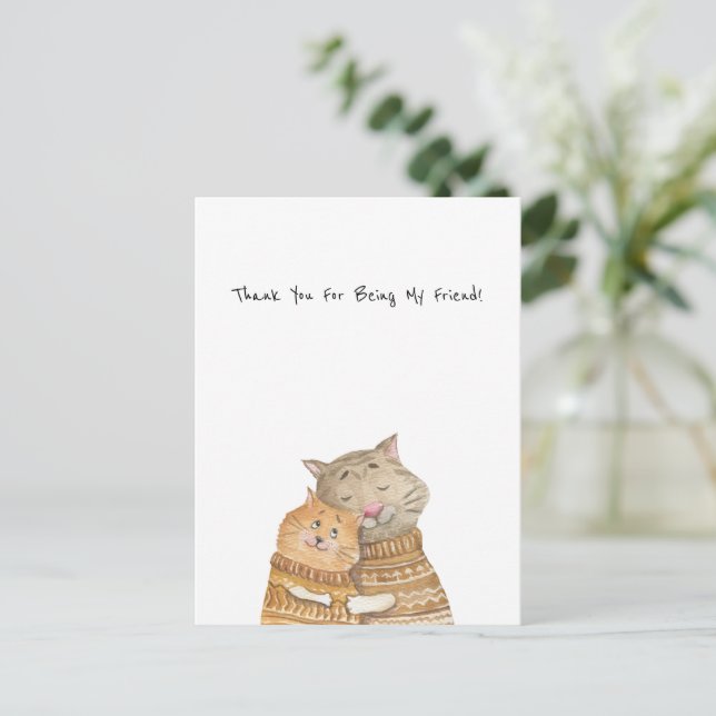 Cartão Postal Card (10,8 x 14,2 cm) - Thank You! (Em pé/Frente)