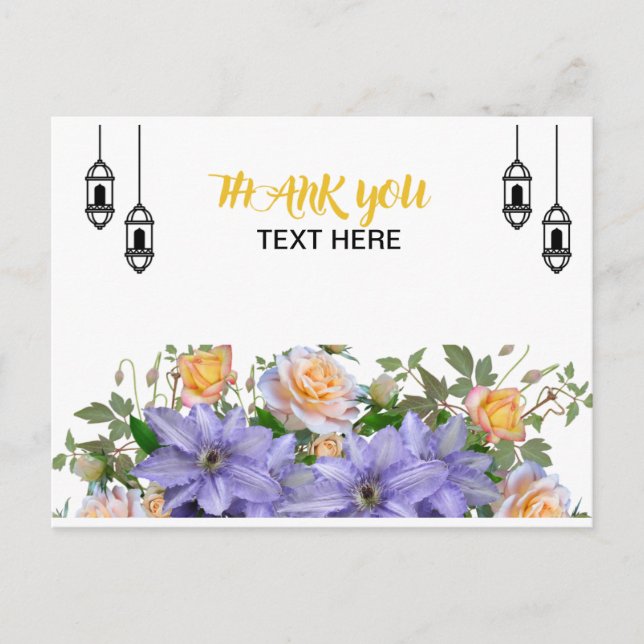 CARTÃO POSTAL CARD OBRIGADO (Frente)