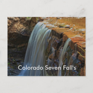 Cartão Postal CARD POSTO do Colorado Seven Fall