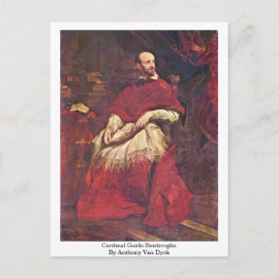 Cartão Postal Cardeal Guido Bentivoglio Por Anthony Van Dyck