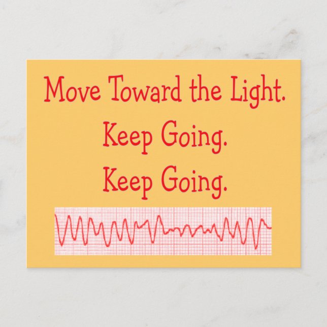 Cartão Postal Cardíaco/Enfermeiro Enfermeiro Furioso V-Fib Fita (Frente)