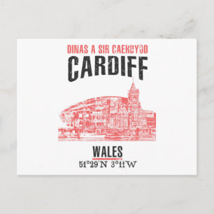Cartão Postal Cardiff
