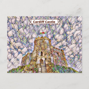 Cartão Postal Cardiff Castle Keep