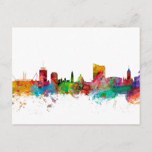 Cartão Postal Cardiff Wales Skyline
