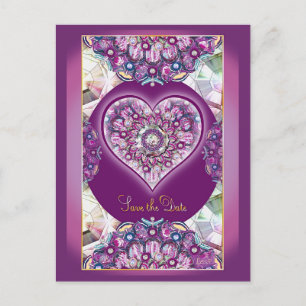 Cartão Postal Cardinal Red Rosace