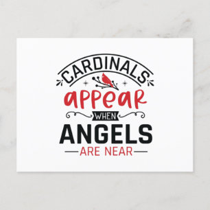 Cartão Postal Cardinals Appear When Angels Are Near