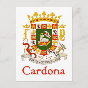 Cartão Postal Cardona Shield de Porto Rico