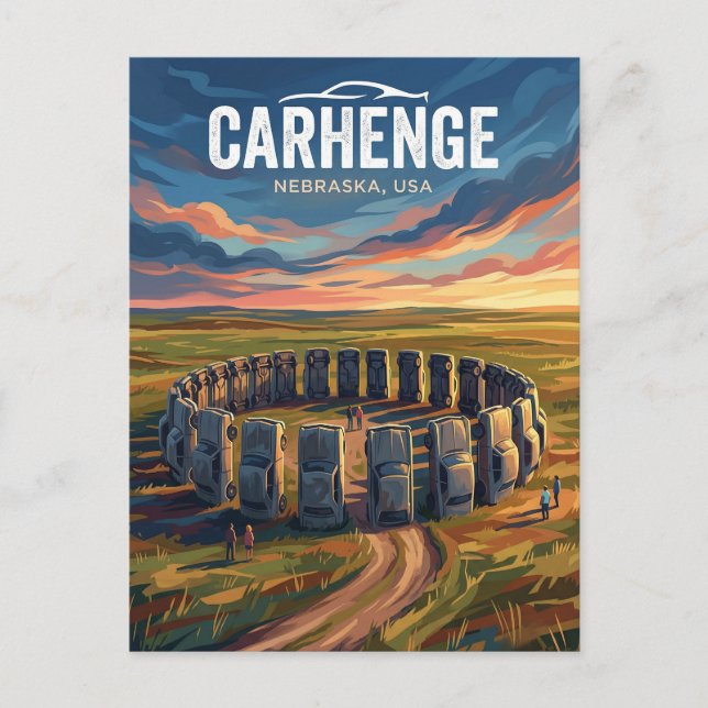 Cartão Postal Carhenge EUA (Frente)