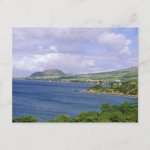 Cartão Postal Caribbean, St. Kitts, Roseau. Coast.
