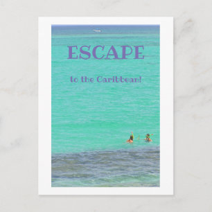 Cartão Postal Caribe AQUAMARINA/DOIS SNORKELERS/ESCAPE PARA CARI