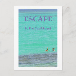 Cartão Postal Caribe AQUAMARINA/DOIS SNORKELERS/ESCAPE PARA CARI