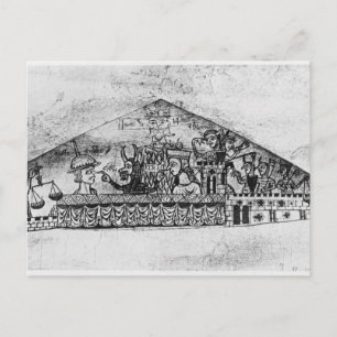 Cartão Postal Caricatura de judeus ingleses, de Haggadah