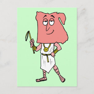 Cartão Postal Caricatura de Souvenir, Viagens vintage egípcia