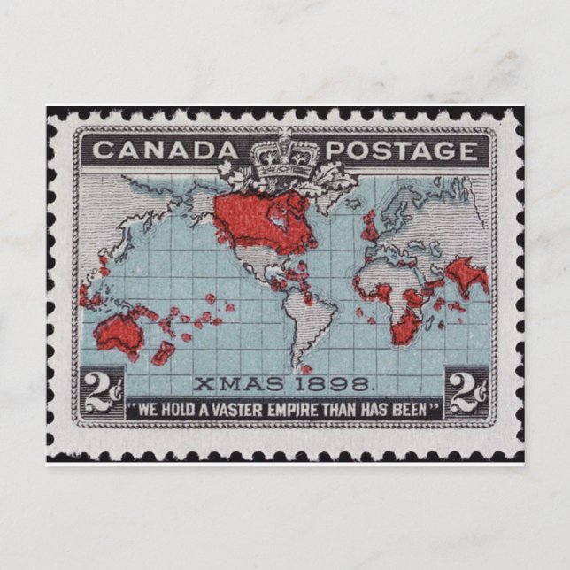 Cartão Postal Carimbo canadiano 1890 (Frente)
