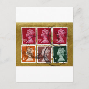 Cartão Postal Carimbo da Rainha