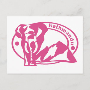 Cartão Postal Carimbo de Catmandu