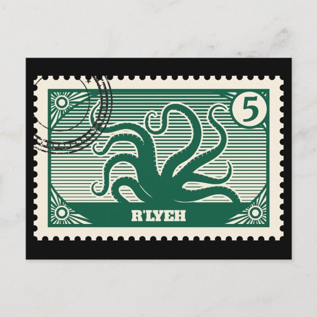 Cartão Postal Carimbo de Posto R'lyeh (Frente)