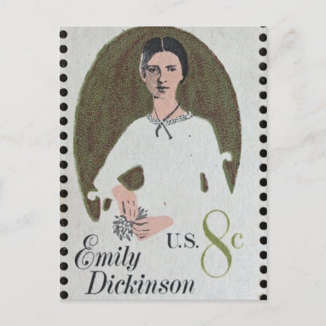 Cartão Postal Carimbo Emily Dickinson (Frente)