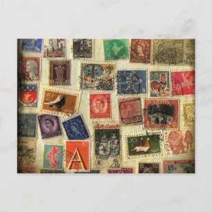 Cartão Postal Carimbo postal de coleção de carimbo