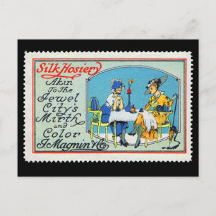 Cartão Postal Carimbo postal do poster vintage Magnin São Franci