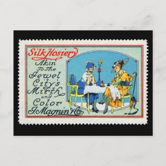 Cartão Postal Carimbo postal do poster vintage Magnin São Franci