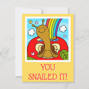 Cartão Postal Carinhoso Professor Caracol Obrigado