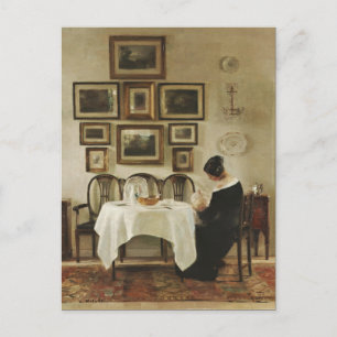 Cartão Postal Carl Holsøe Mãe e filho CC0570 Cartão-postal