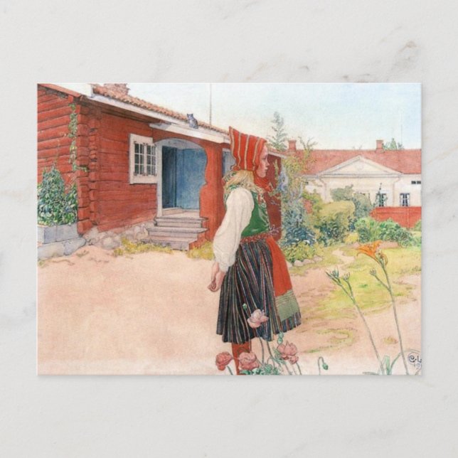 Cartão Postal Carl Larsson a casa de Falun (Frente)