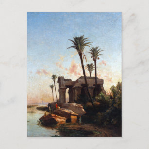 Cartão Postal Carlos de Haes Paisagem Egípcia