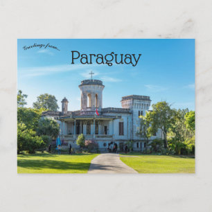 Cartão Postal Carlota Palmerola Castle Férrea Paraguai