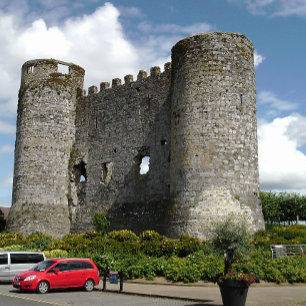 Cartão Postal Carlow Castle ruins, Carlow town, Irlanda