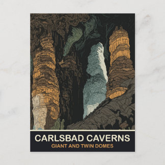 Cartão Postal Carlsbad Caverns, Gigante e Domos Gêmeos, Viagem