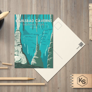 Cartão Postal Carlsbad Caverns National Park Vintage Postcard