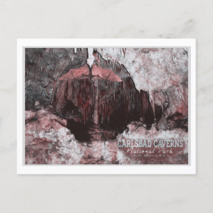 CARTÃO POSTAL CARLSBAD CAVERNS - NOVA COR DE ÁGUA DO MÉXICO