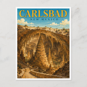 Cartão Postal Carlsbad Novo México Carlsbad Cavernas GeoSaga