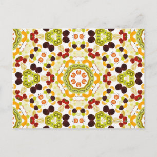 Cartão Postal Carma bom e bem-estar de uma dieta saudável 2