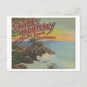 Cartão Postal Carmel, Monterey, Pacífico Grove, CA - Congratula-