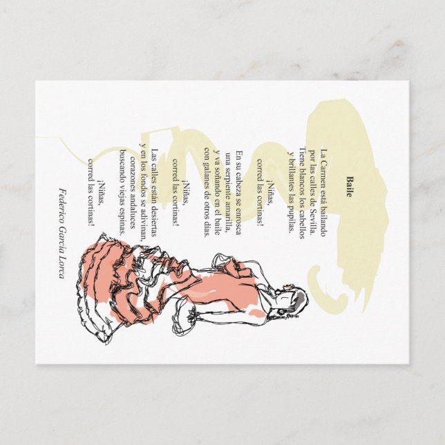 Cartão Postal Carmen baila (Frente)