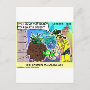 Cartão Postal Carmen Mirand Age Dons e Coleções Engraçados